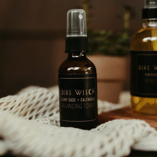 Clary Sage + Calendula Balancing Toner Face DirtWitchApothecary