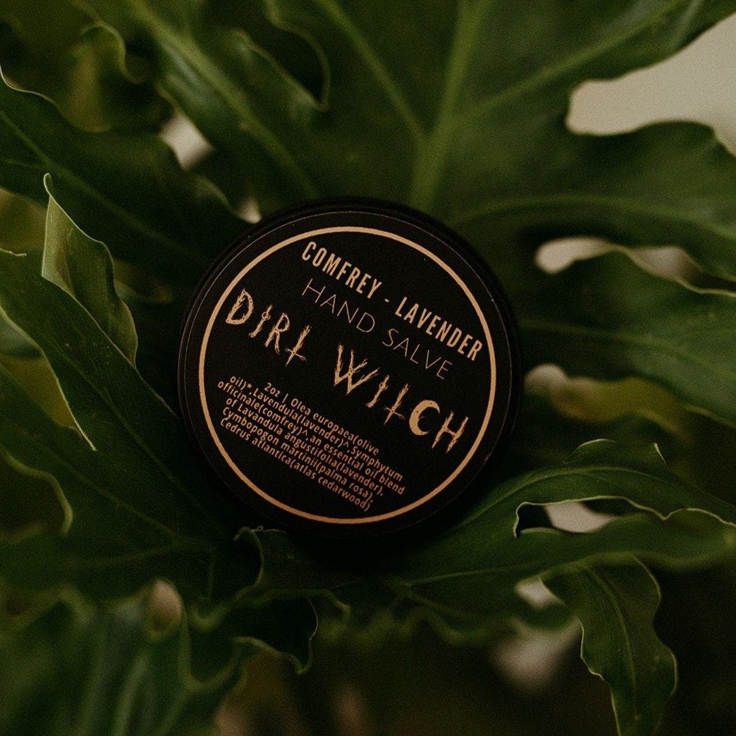 Comfrey-Lavender Hand Salve Salves DirtWitchApothecary