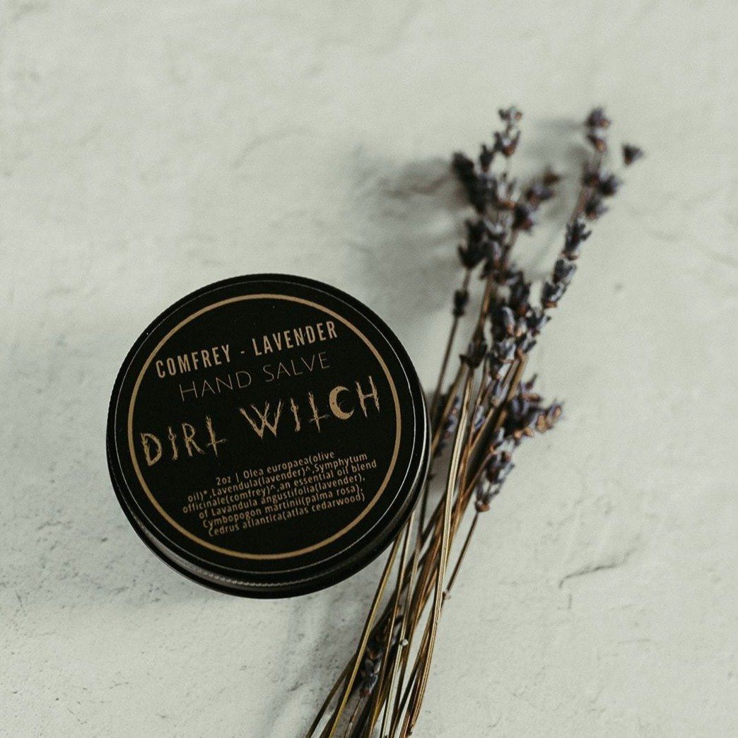 Comfrey-Lavender Hand Salve Salves DirtWitchApothecary