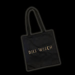 Black Dirt Witch Tote Bag 