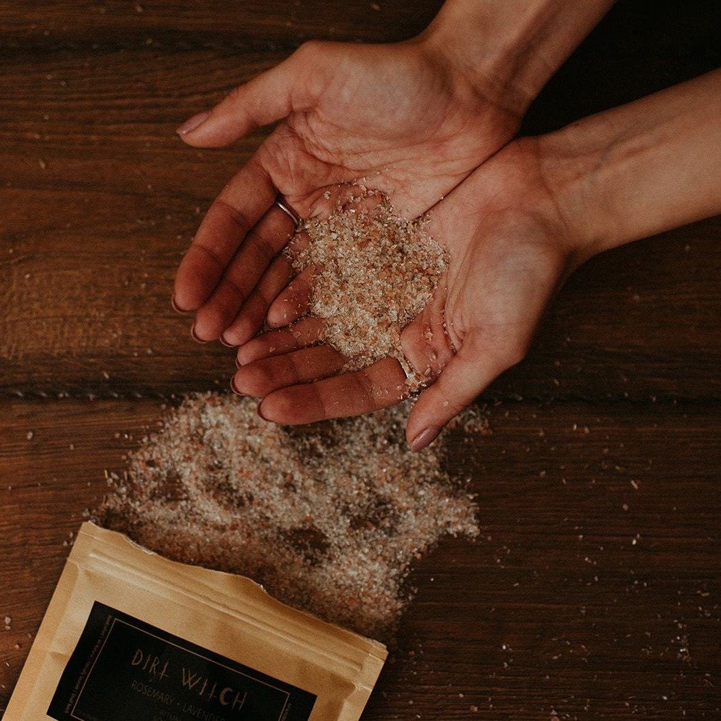 Rosemary + Lavender Soaking Salt DirtWitchApothecary 